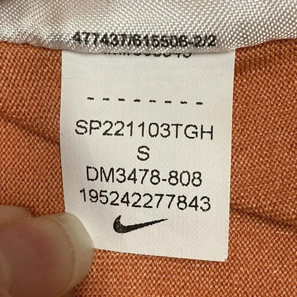 Nike‎ Tee Dri-Fit Men's Graphic Short-Sleeve T-Shirt Baseball Dark Orange, Small - Picture 7 of 7